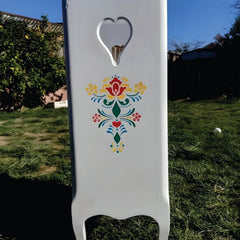 The Artful Stencil Rosemaling 9 stencil design on Mylar