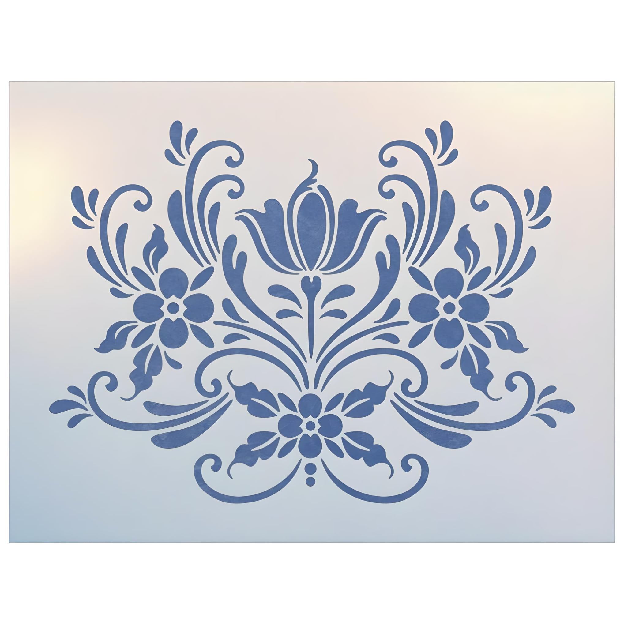 The Artful Stencil Rosemaling 16 stencil template 13.15 x 9.5 inches