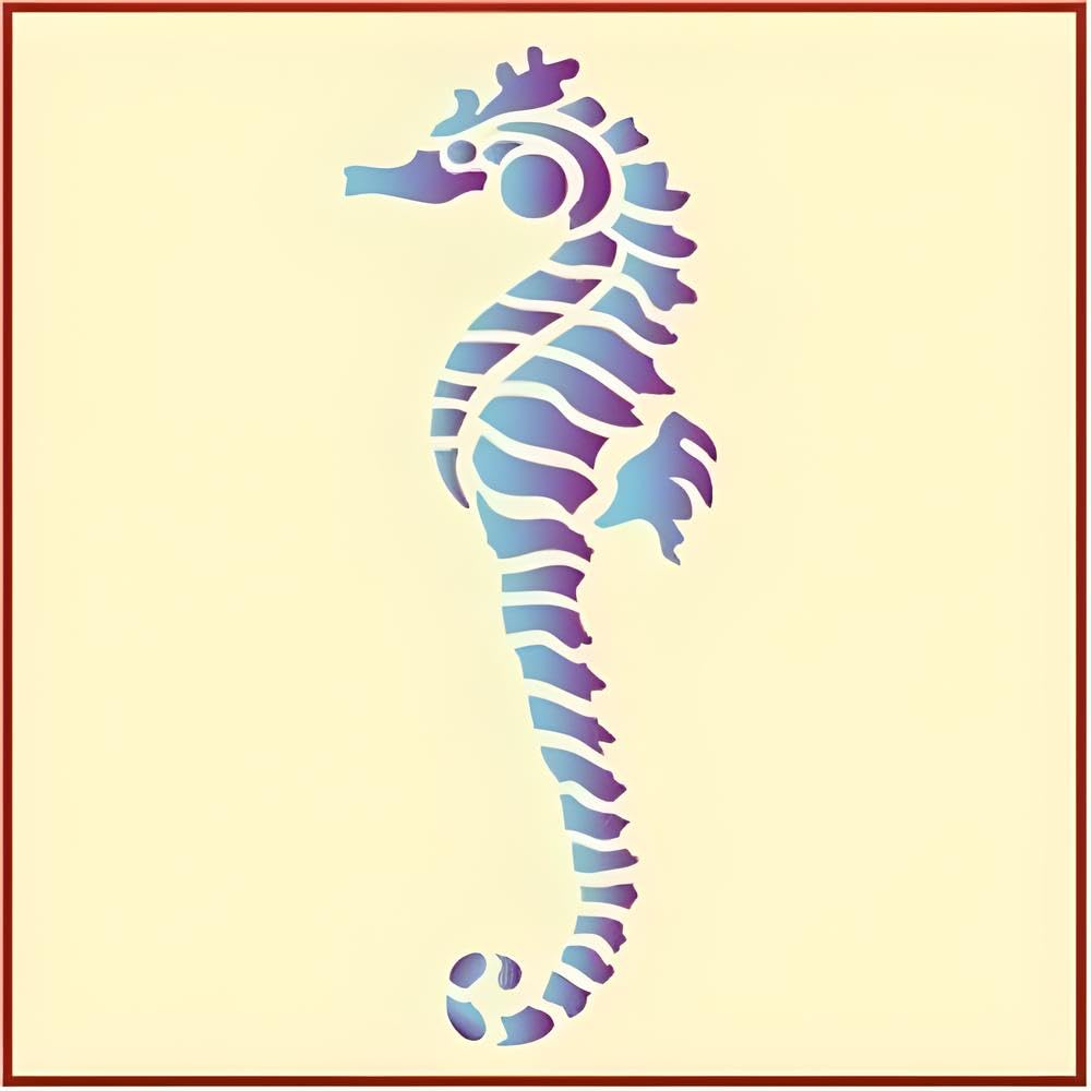Seahorse stencil gradient overlay example
