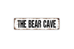 The Bear Cave metal sign product image