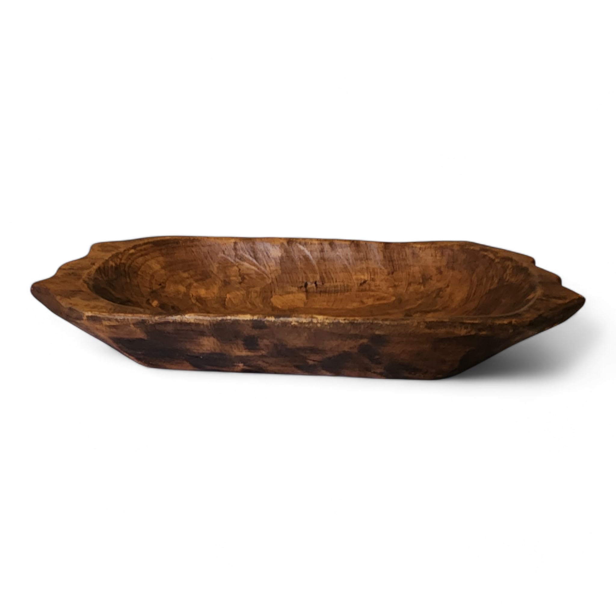 The Big Horn 100% wood bowl rustic charm