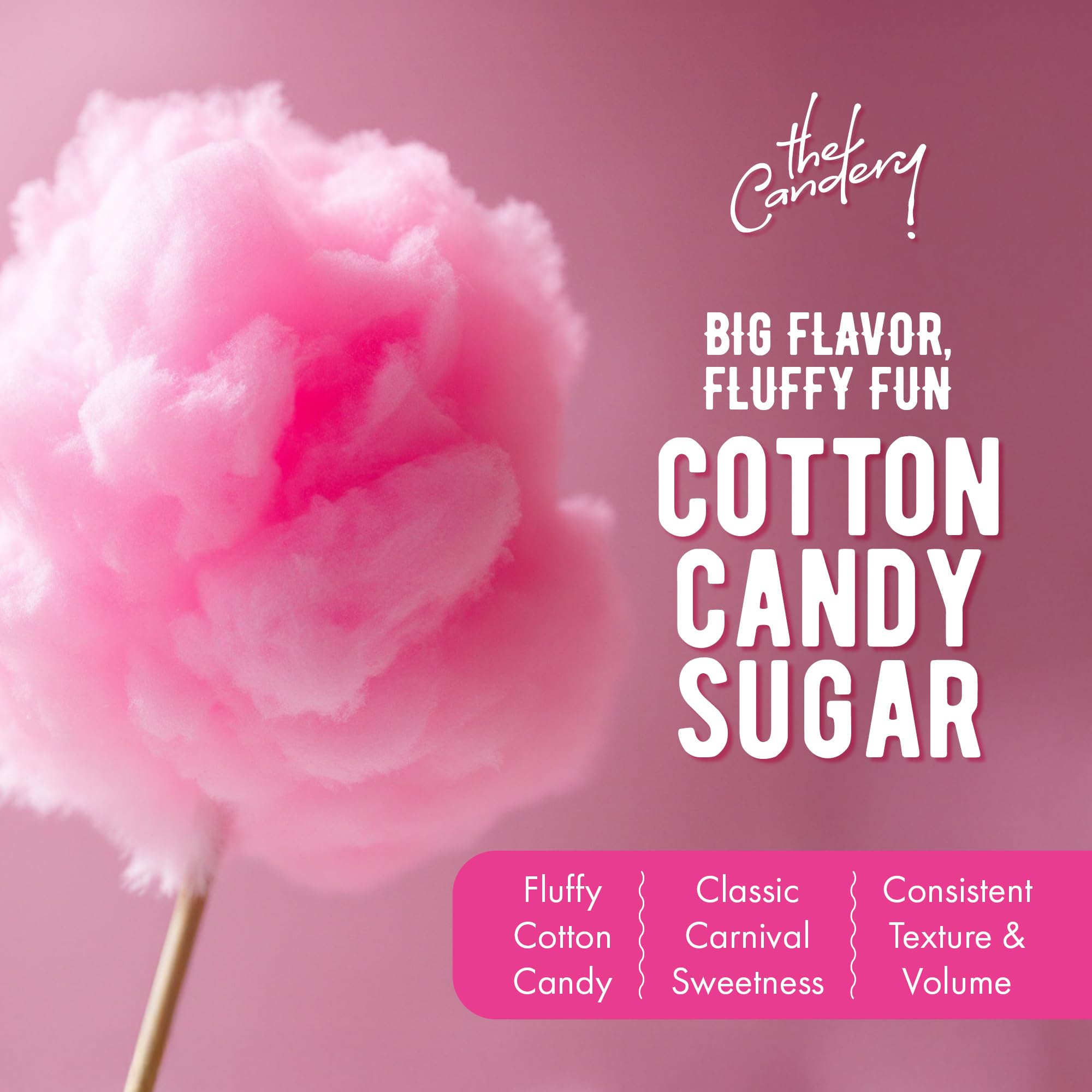 Strawberry flavor floss sugar jar with scoop included