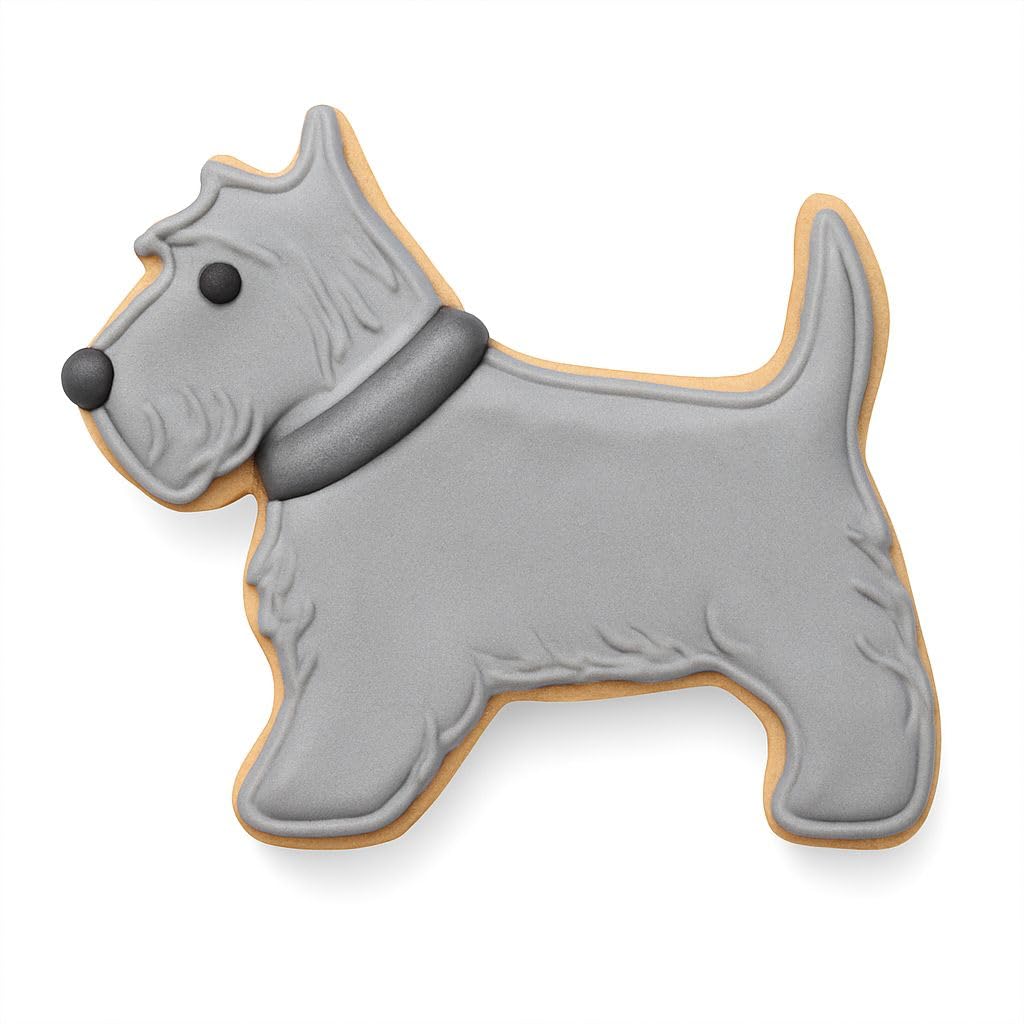 Scottie dog cookie cutter 3.5 inch in packaging