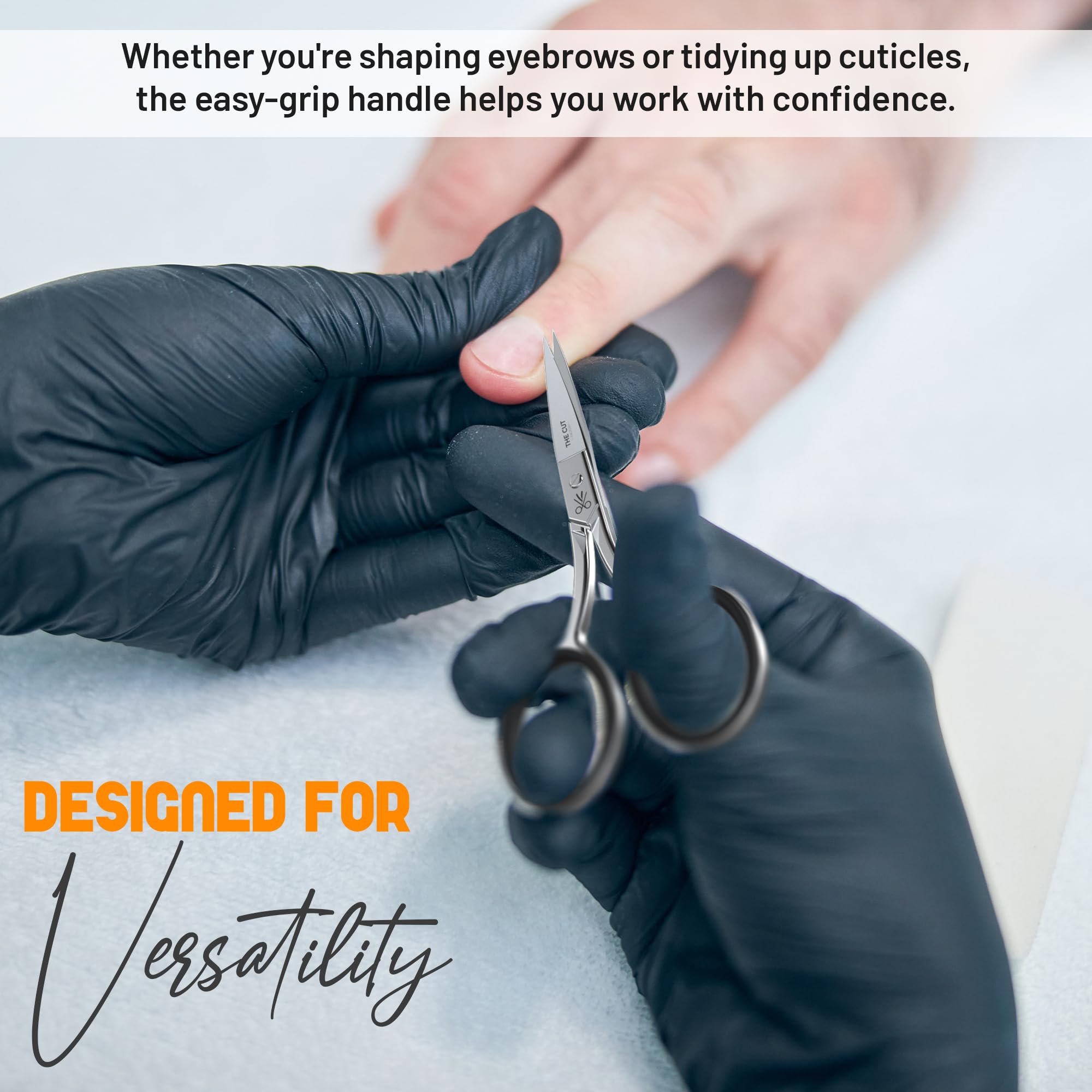 Mustache trimming with The Cut Factory precision scissor image