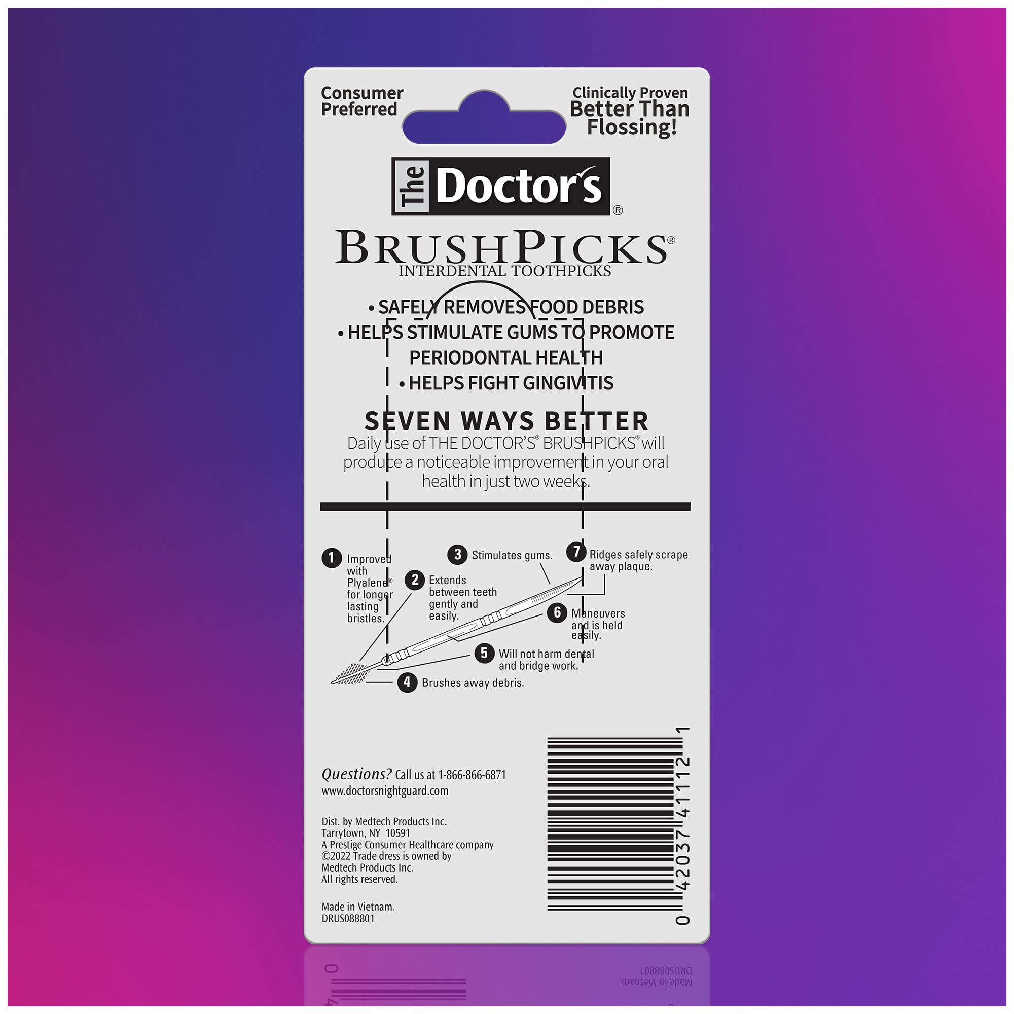 The Doctor's BrushPicks 120 count pack