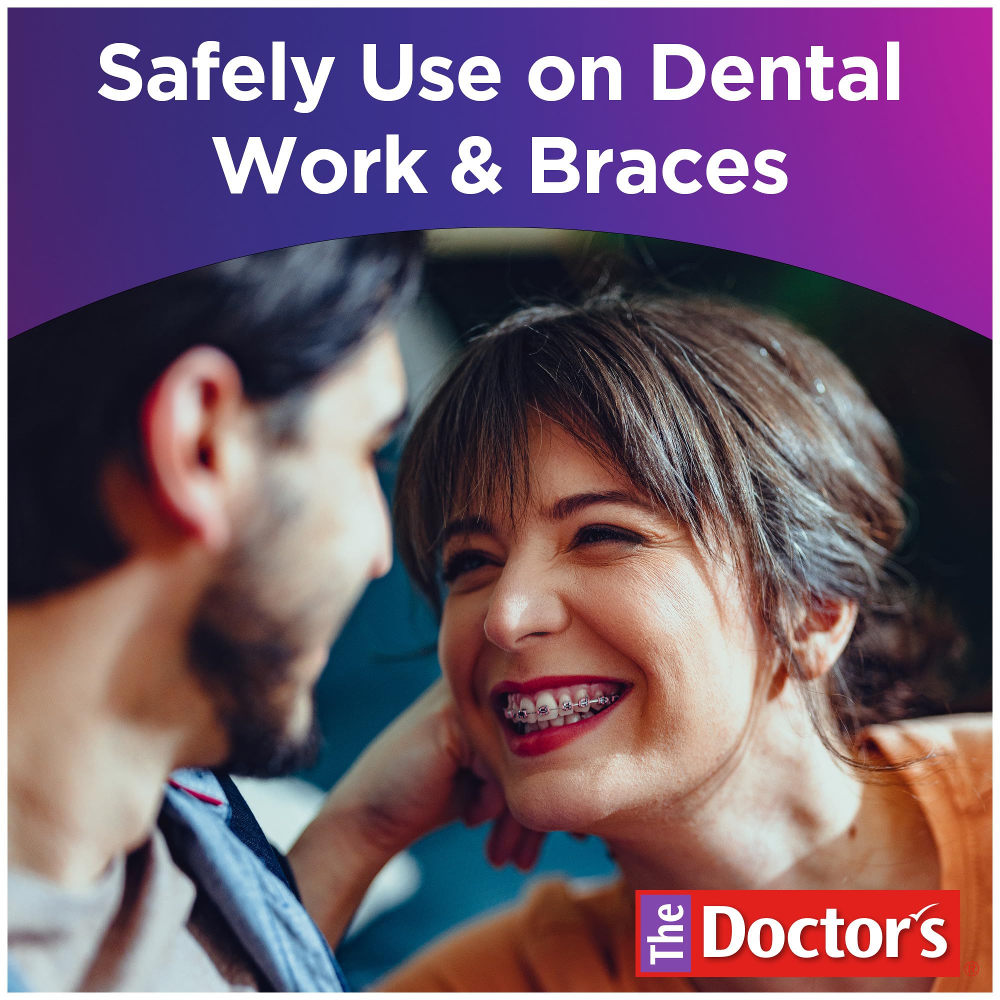 Brace compatible 2-in-1 dental tool