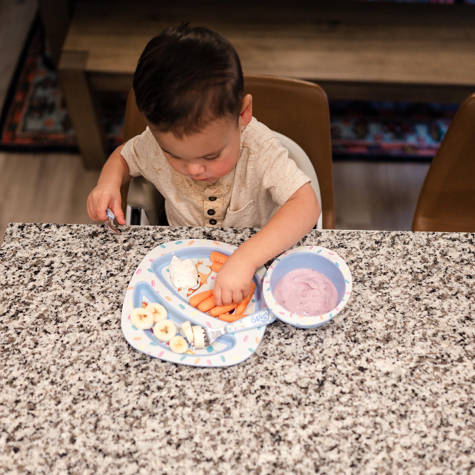 The First Years Bluey 4-Piece Place Setting stainless steel fork