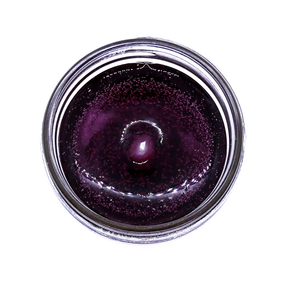 Mineral oil based gel candle close up
