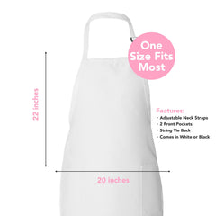 Friends inspired apron by Crazy Paisley Designs front view