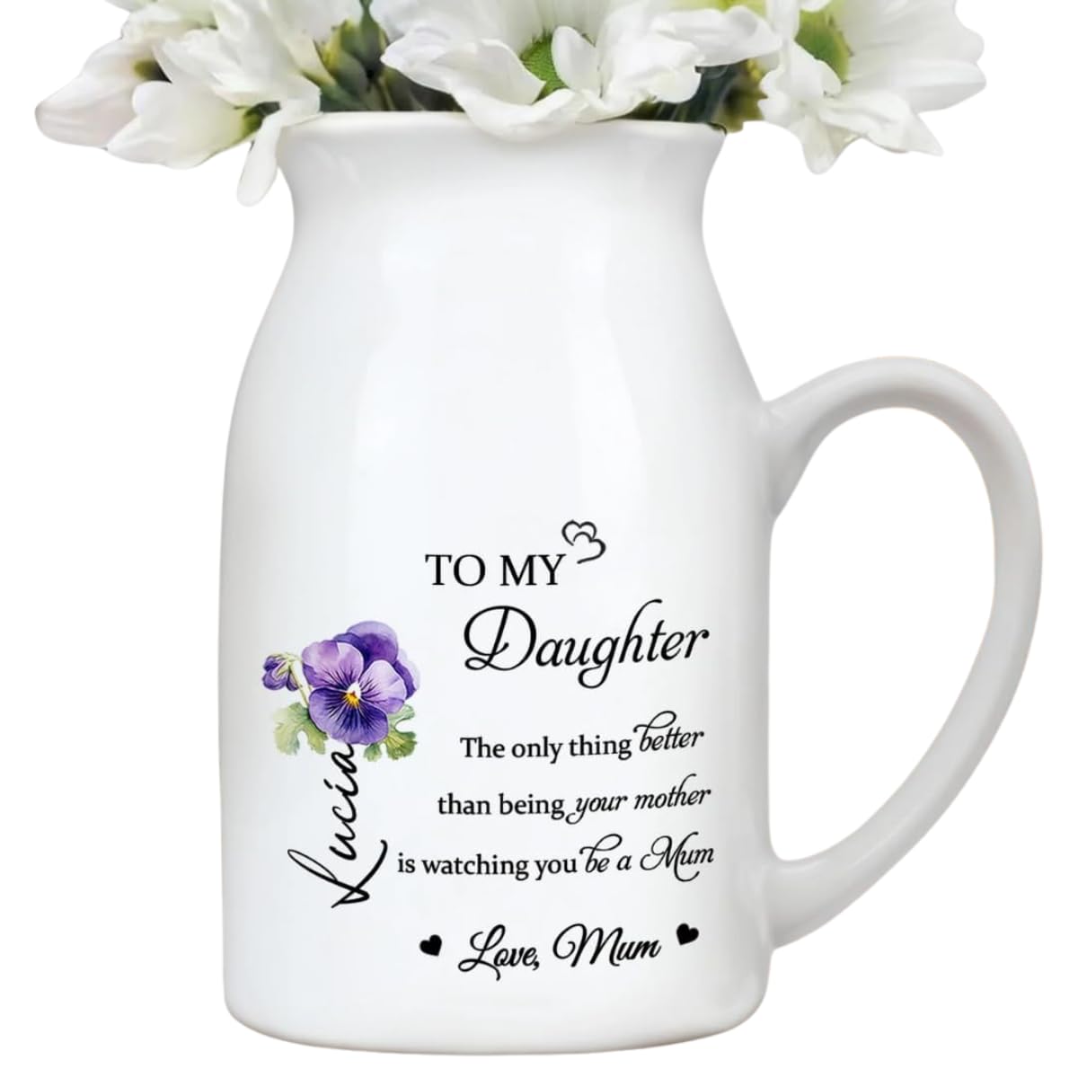 The Only Thing Better Than Being Your Mom Vase front view
