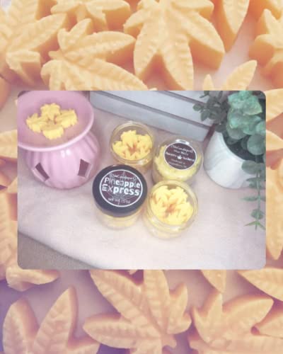 TheCandlepot Marijuana Shaped Wax Melts Pineapple Express 25 pieces