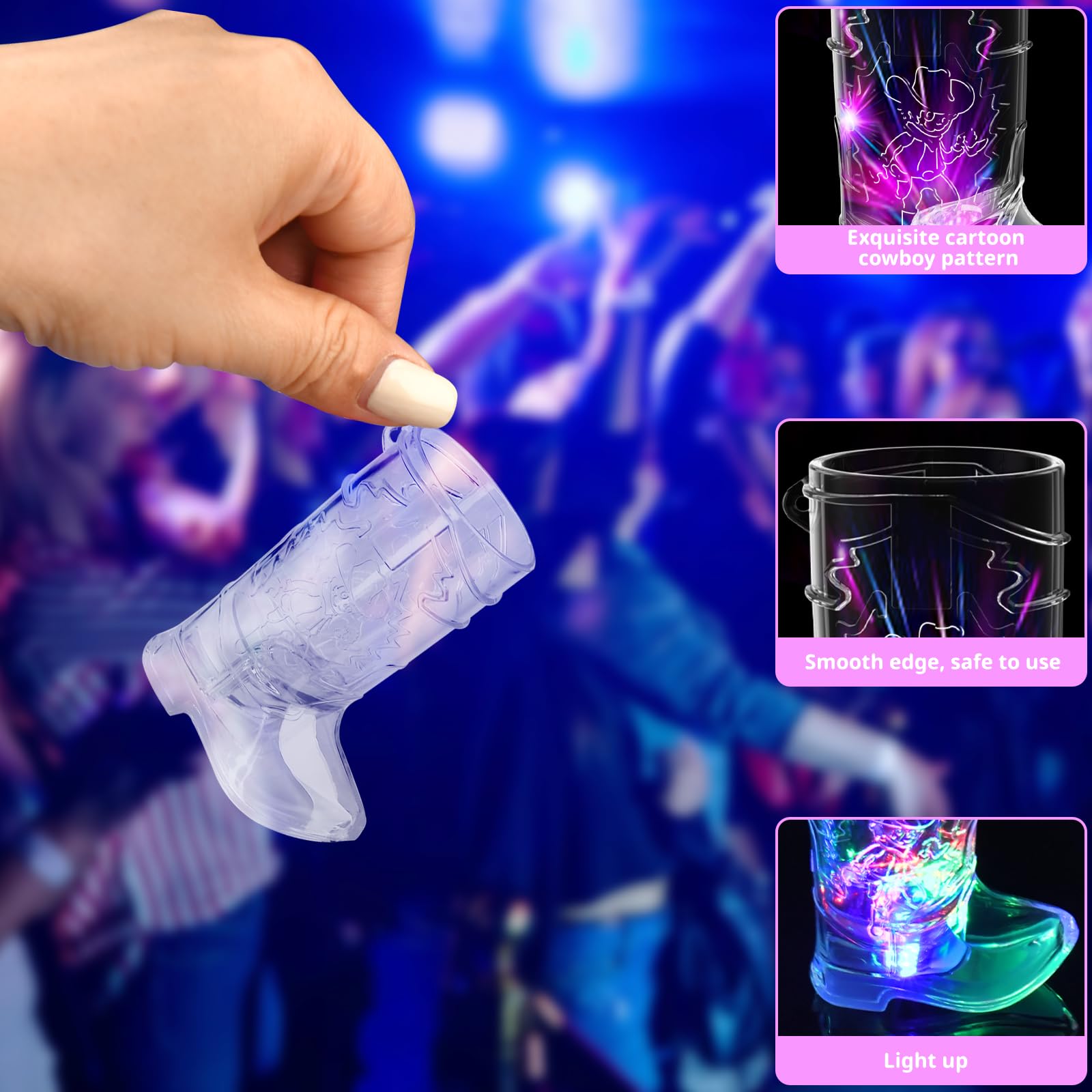 Light Up Shot Glasses used as party favors and decor