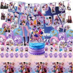 Themed Party Supplies Kit banner and balloons for birthday party