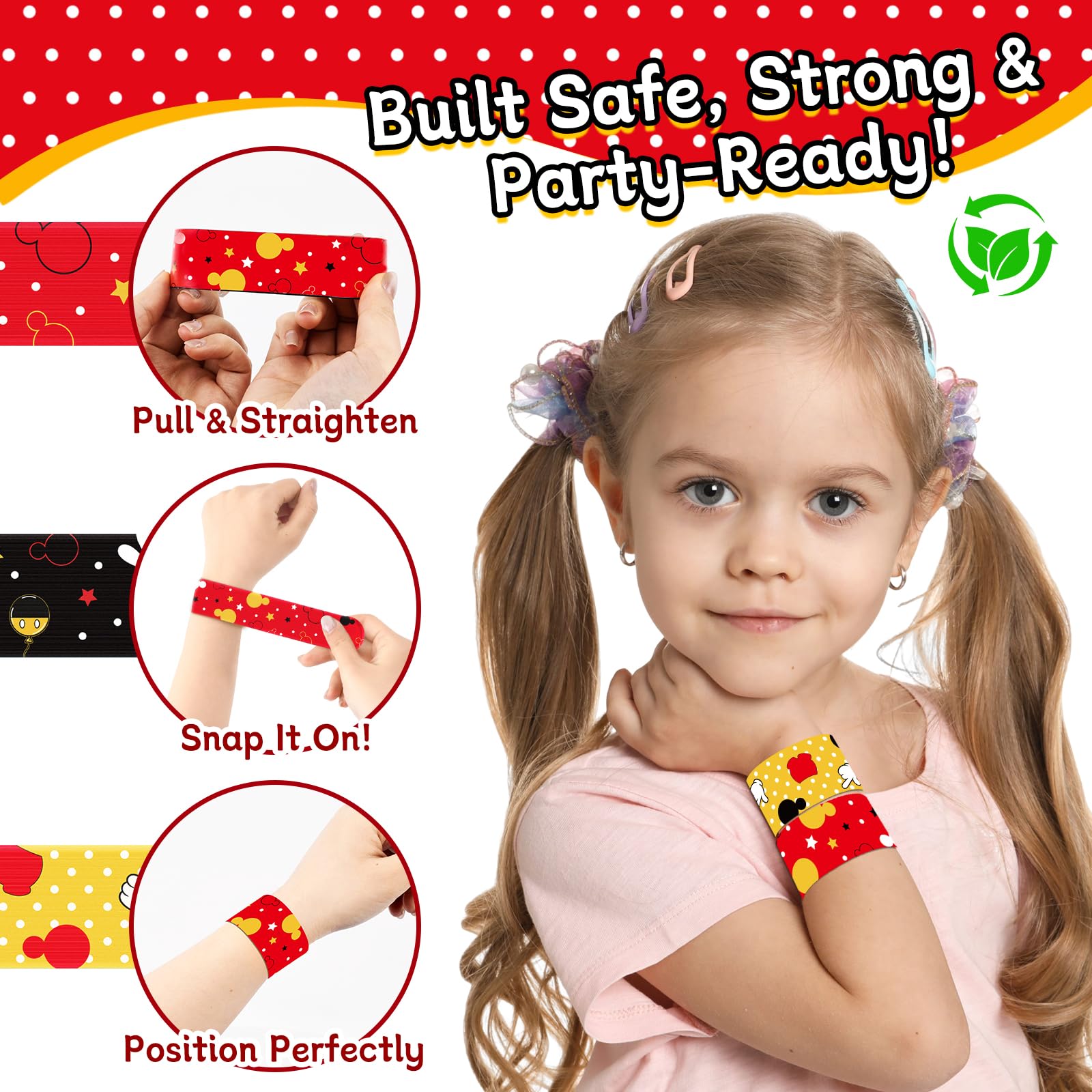 Themed party wristbands for games and prizes