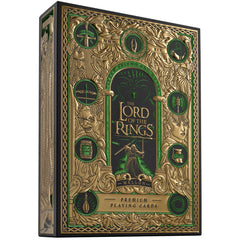 theory11 lord-of-the-rings playing cards green gold box