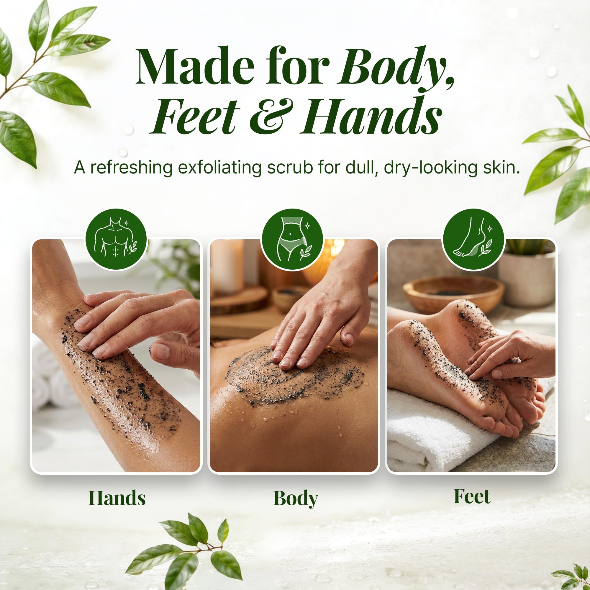TheraTree exfoliating scrub for body feet and hands
