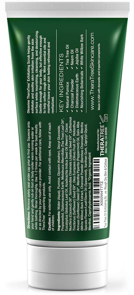 Natural botanicals featured in TheraTree Tea Tree Oil Scrub