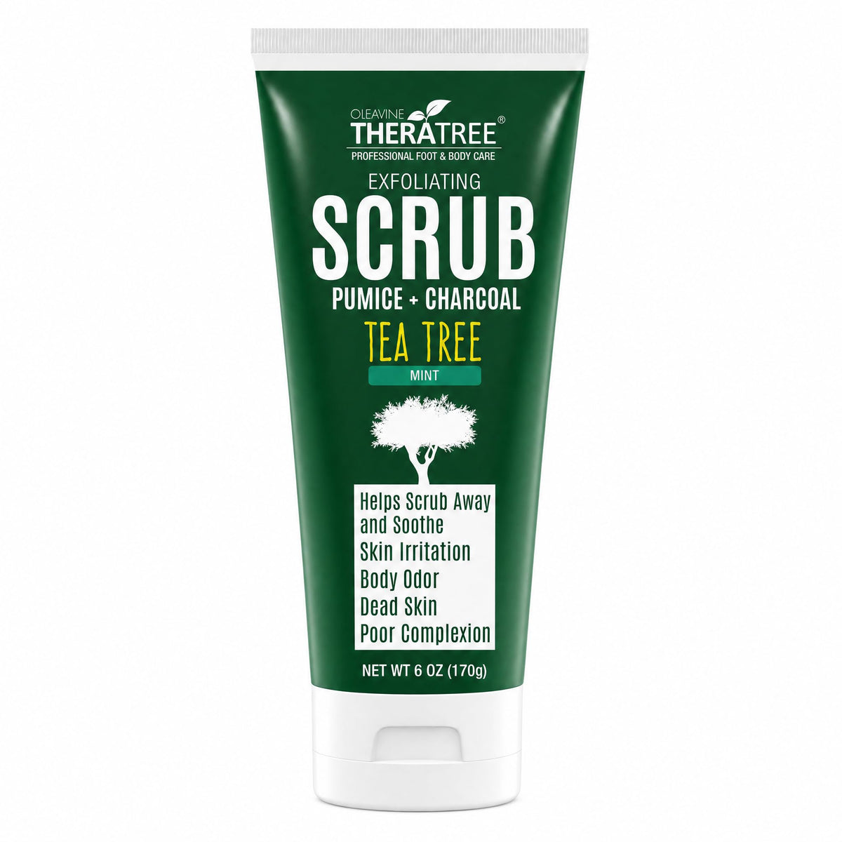 TheraTree Tea Tree Oil Exfoliating Scrub 6 oz packaging