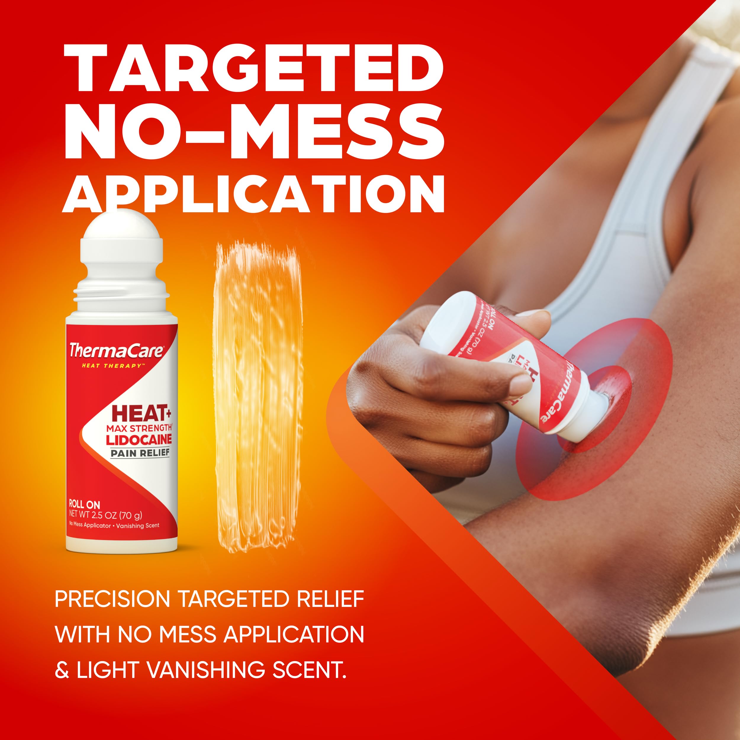 ThermaCare Heat+Max Strength 4-percent lidocaine roll-on