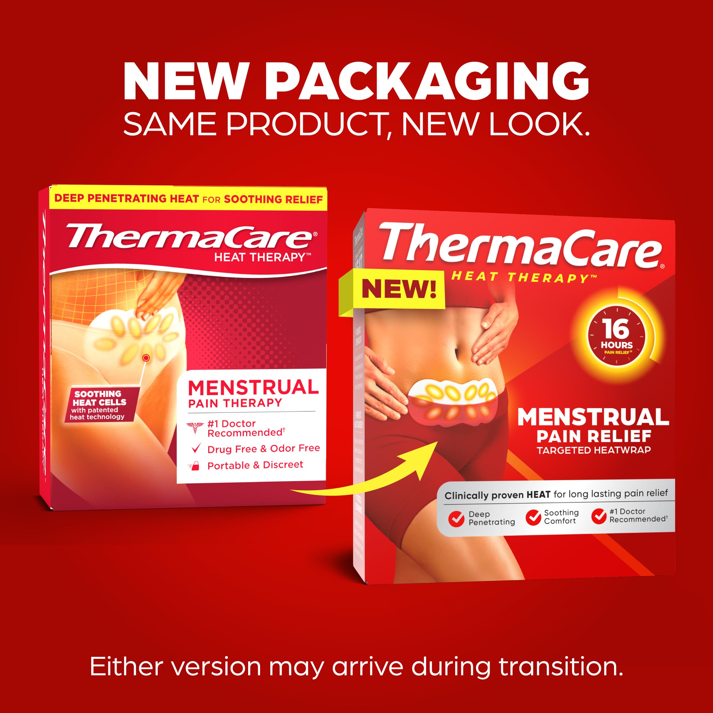 ThermaCare back pain relief heating pads