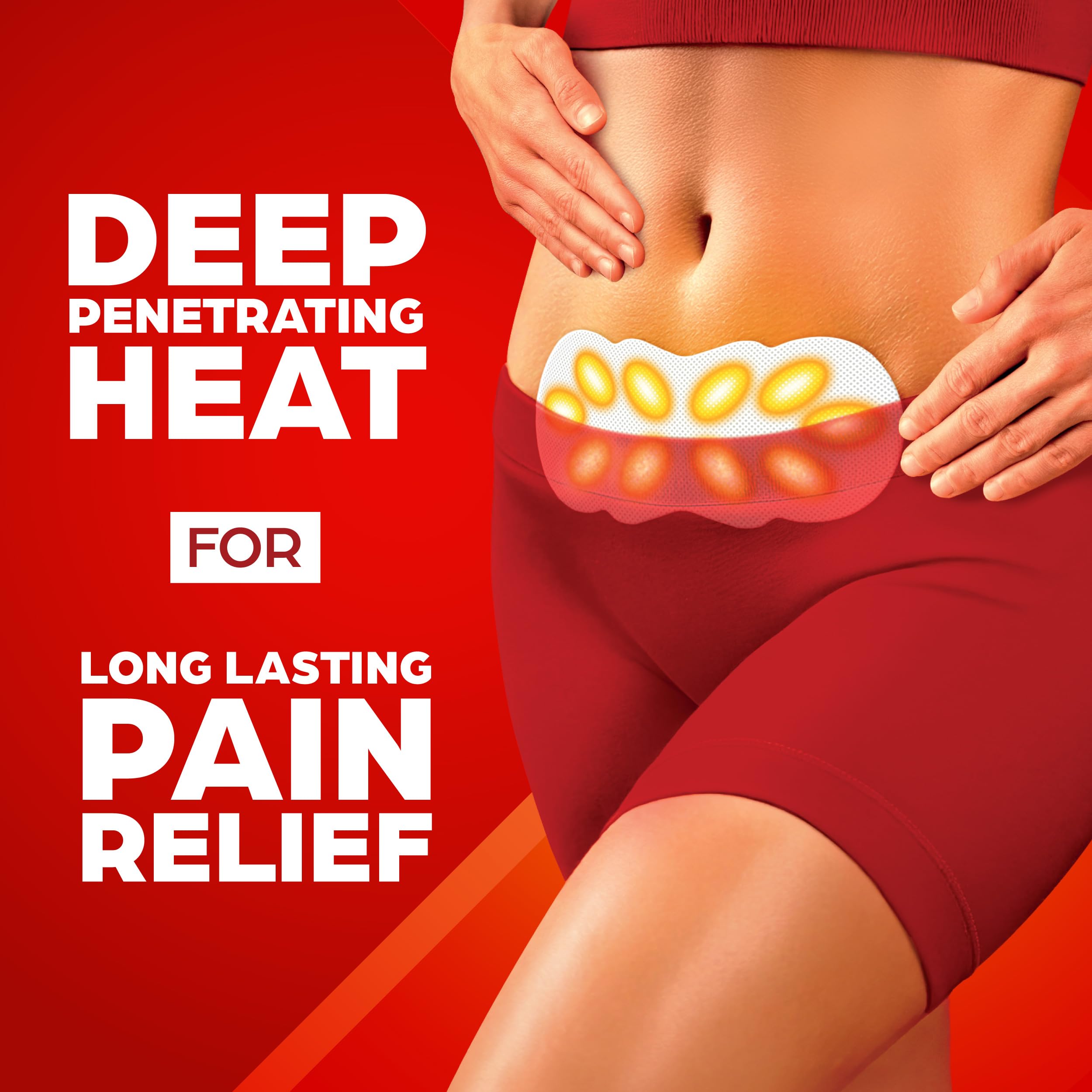ThermaCare heating pads for cramps and back pain relief