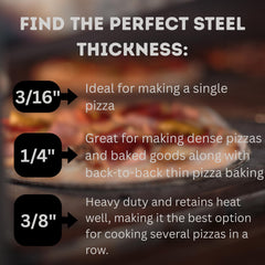ThermiChef pizza steel grill use 14x14