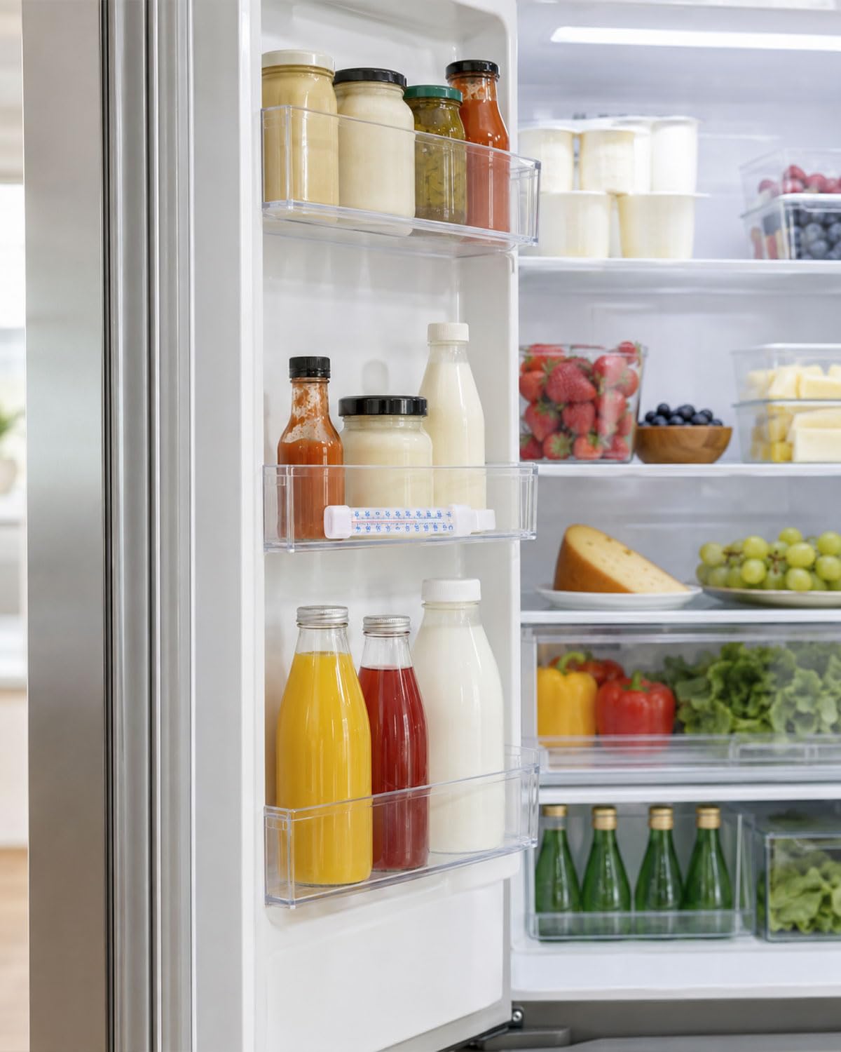 Thermometer for fridge freezer set used in kitchens and labs