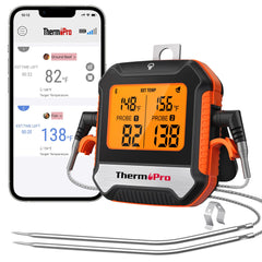 ThermoPro 450 ft Bluetooth meat thermometer with 2 probes