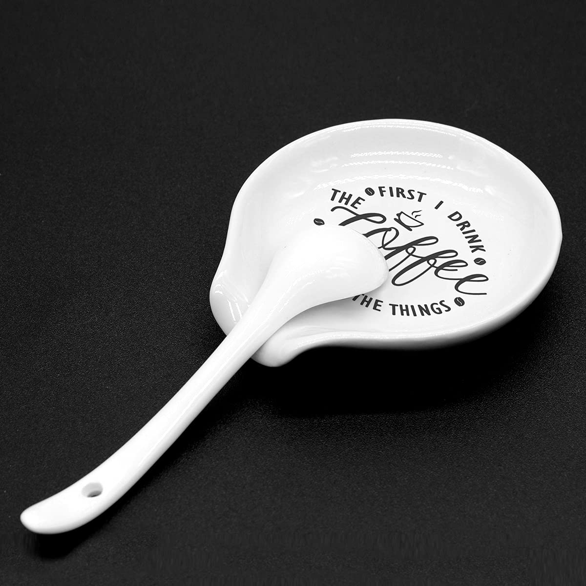 Versatile spoon rest used for spoons stirrers and small tools