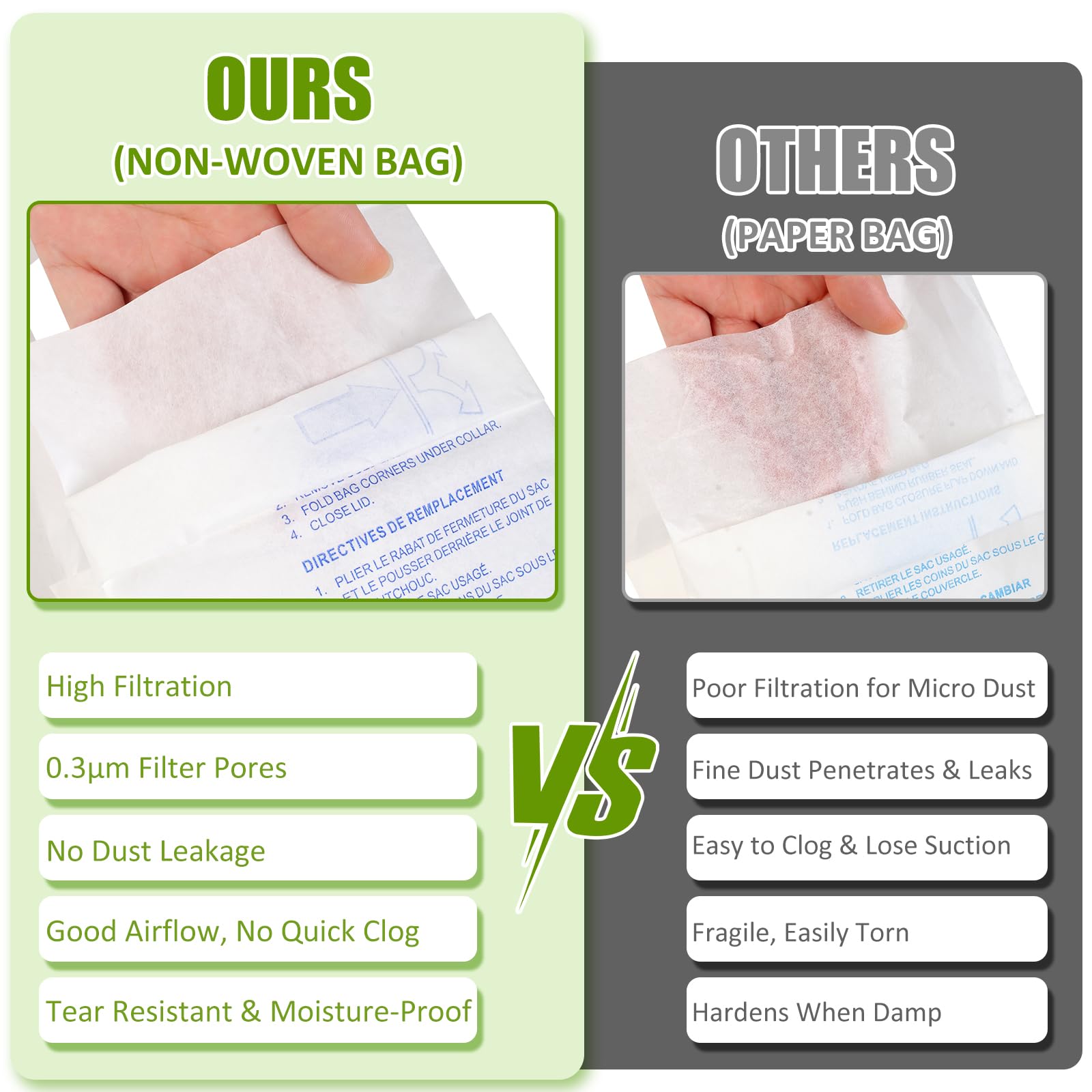 Thickened durable MM vacuum bags for long-term use