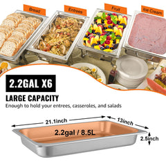 0.8 mm thick stainless steel hotel pan construction