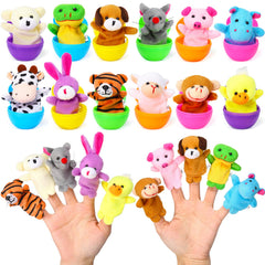 ThinkMax Easter eggs filled with finger puppets 12 color eggs