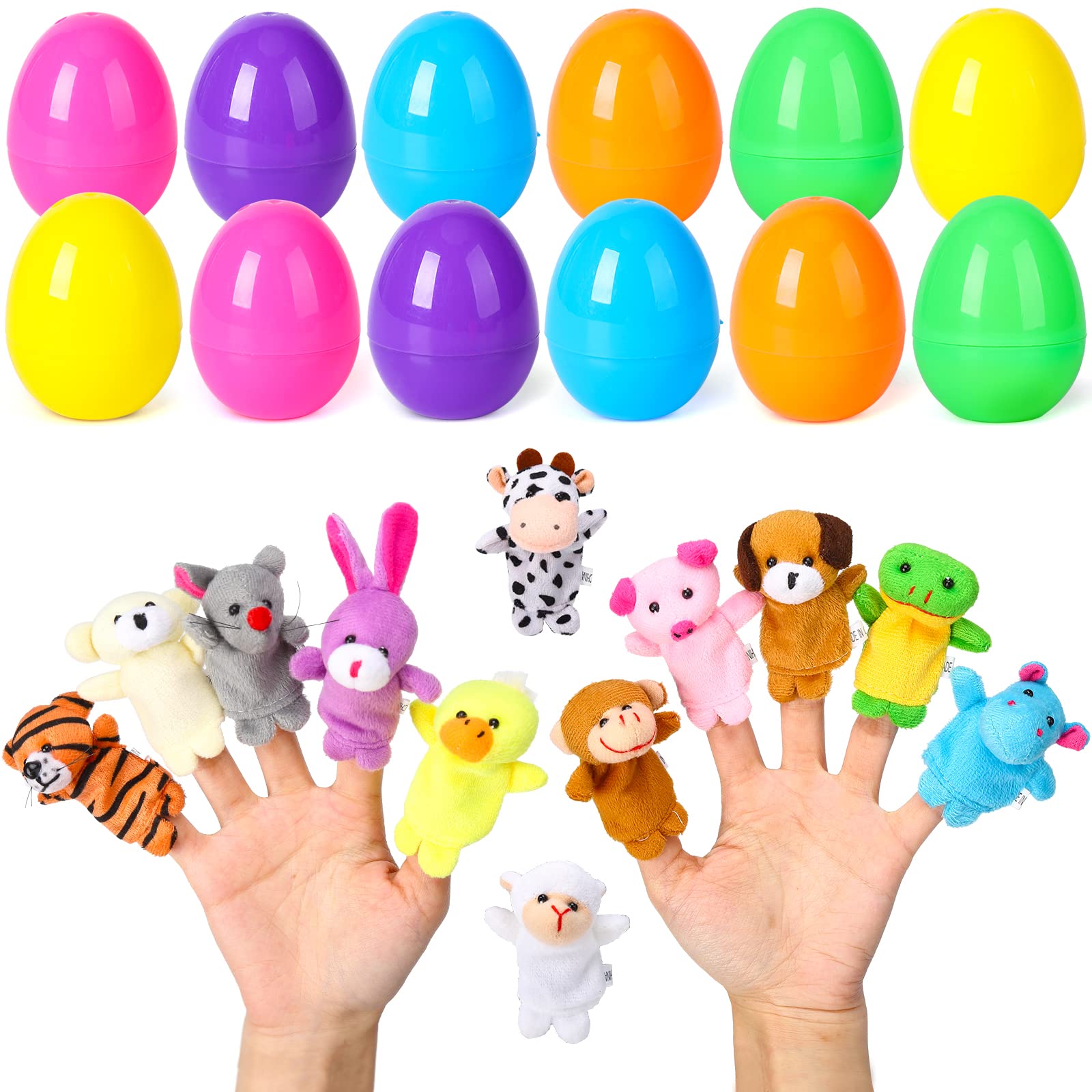 Colorful eggs for Easter egg hunts