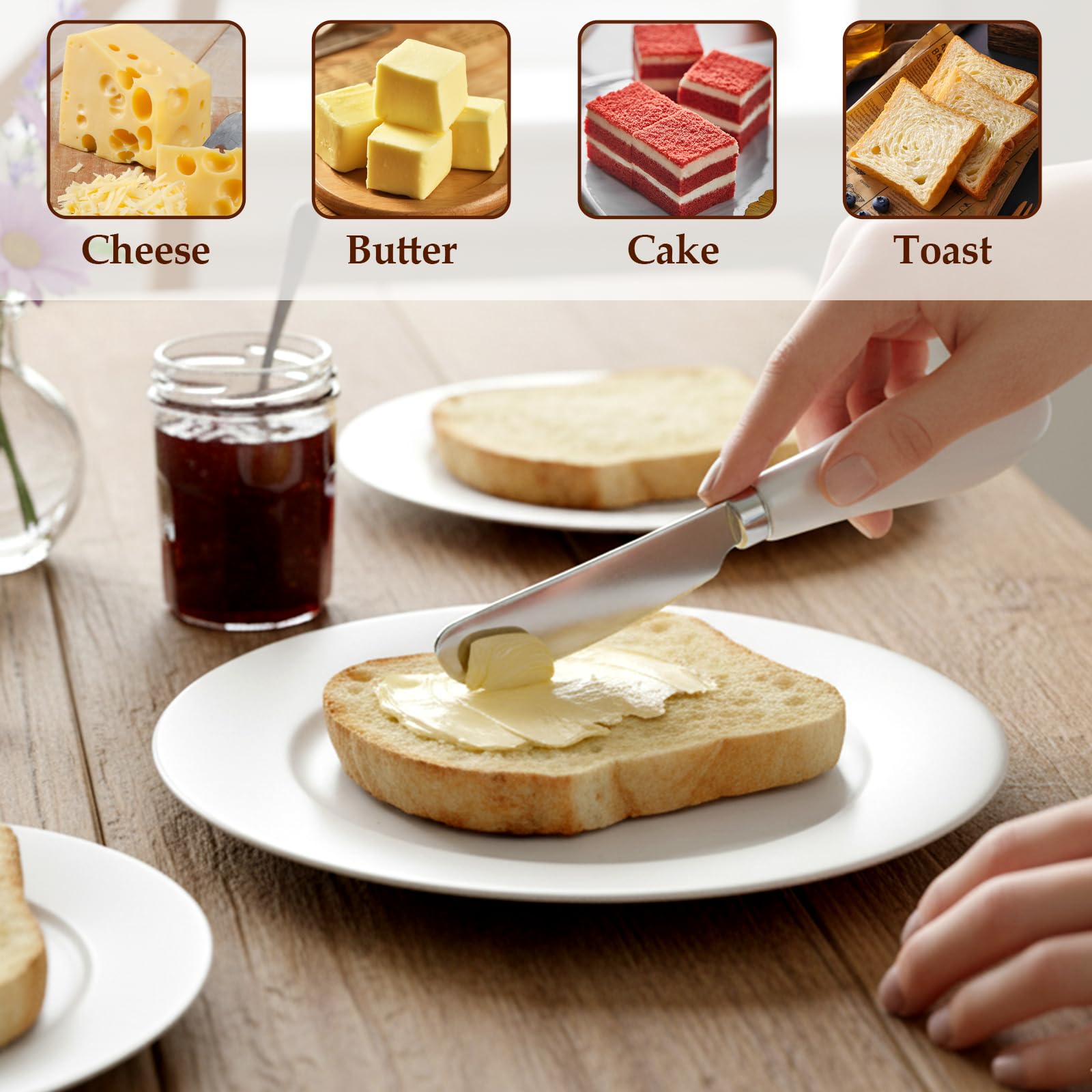 Compact size 13.2 × 2.7 cm butter spreader