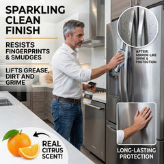 Thirteen Chefs stainless steel cleaner fridge 16oz