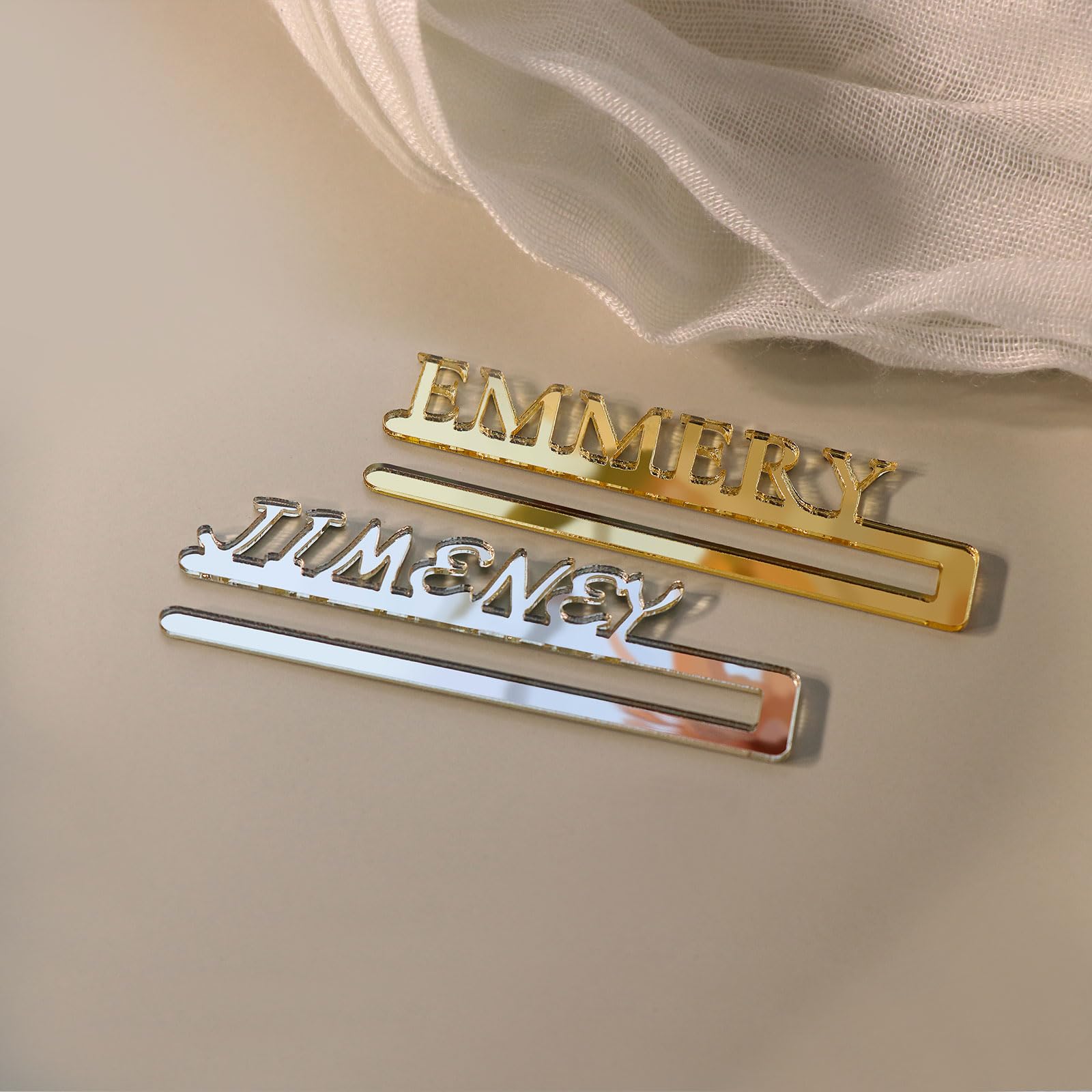 Thirteen colors for place cards to match themes