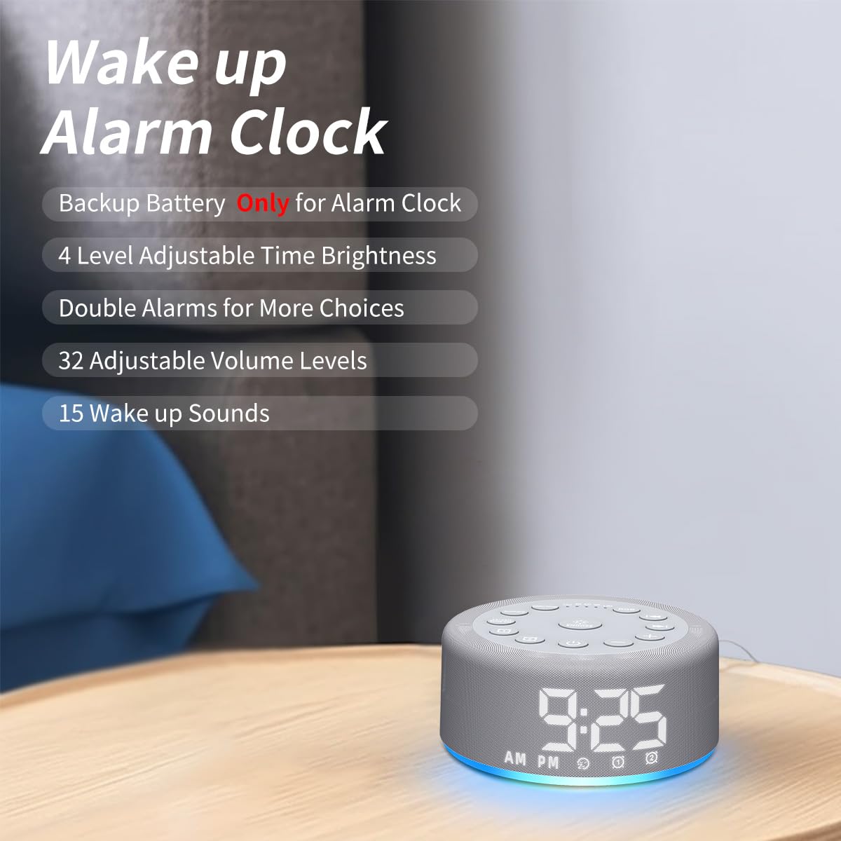 30 sleeping sounds selection on screen