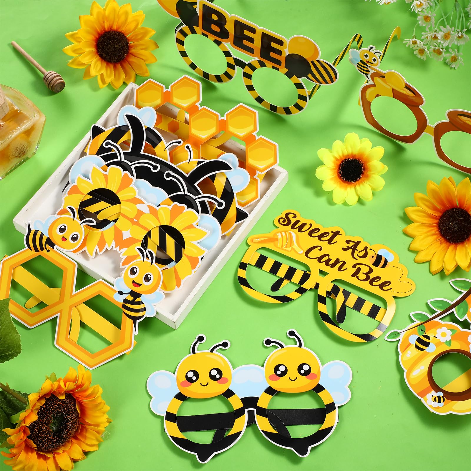Children and adults bee party eyeglasses Threan