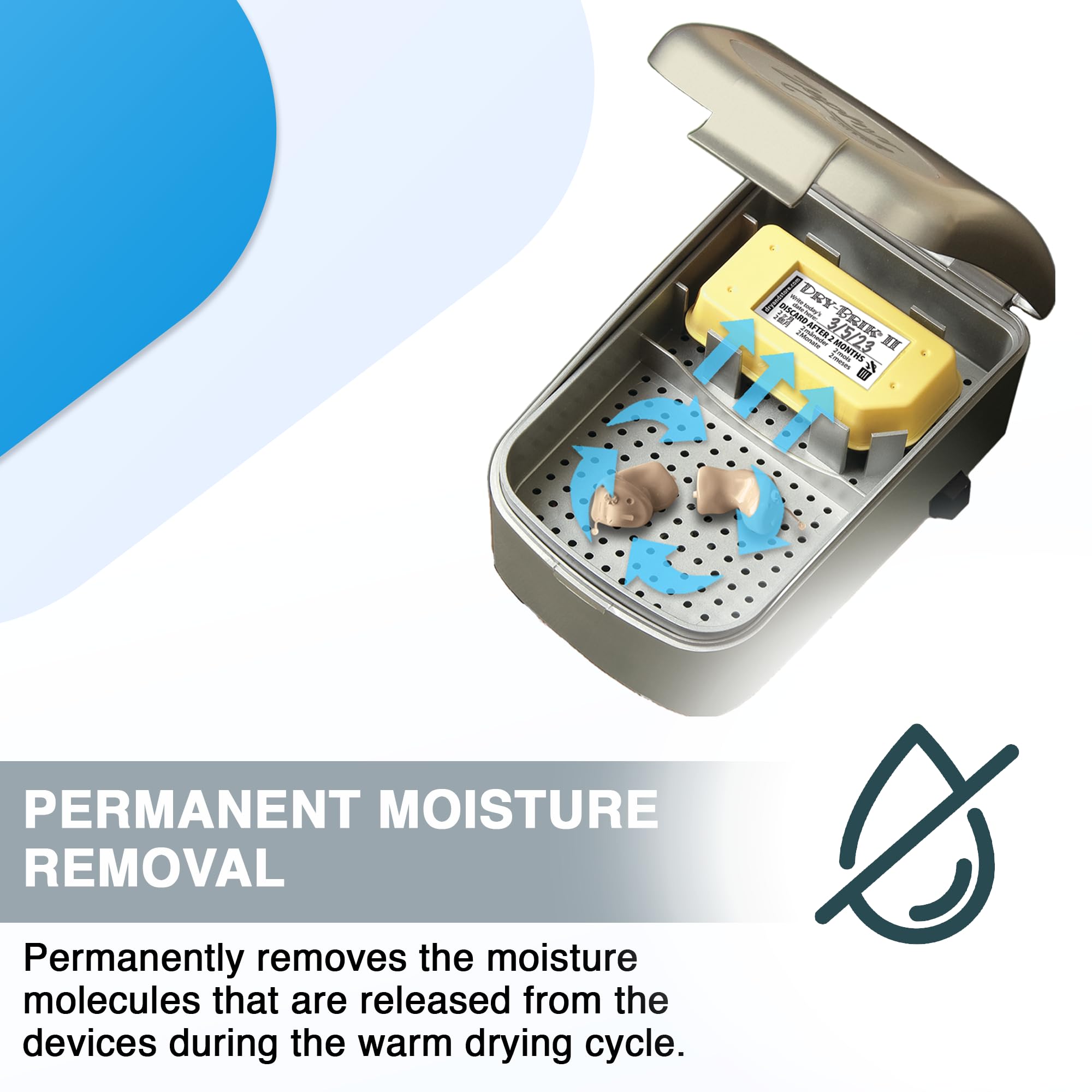Close-up of Dry-Brik II desiccant block for replacement in Global II