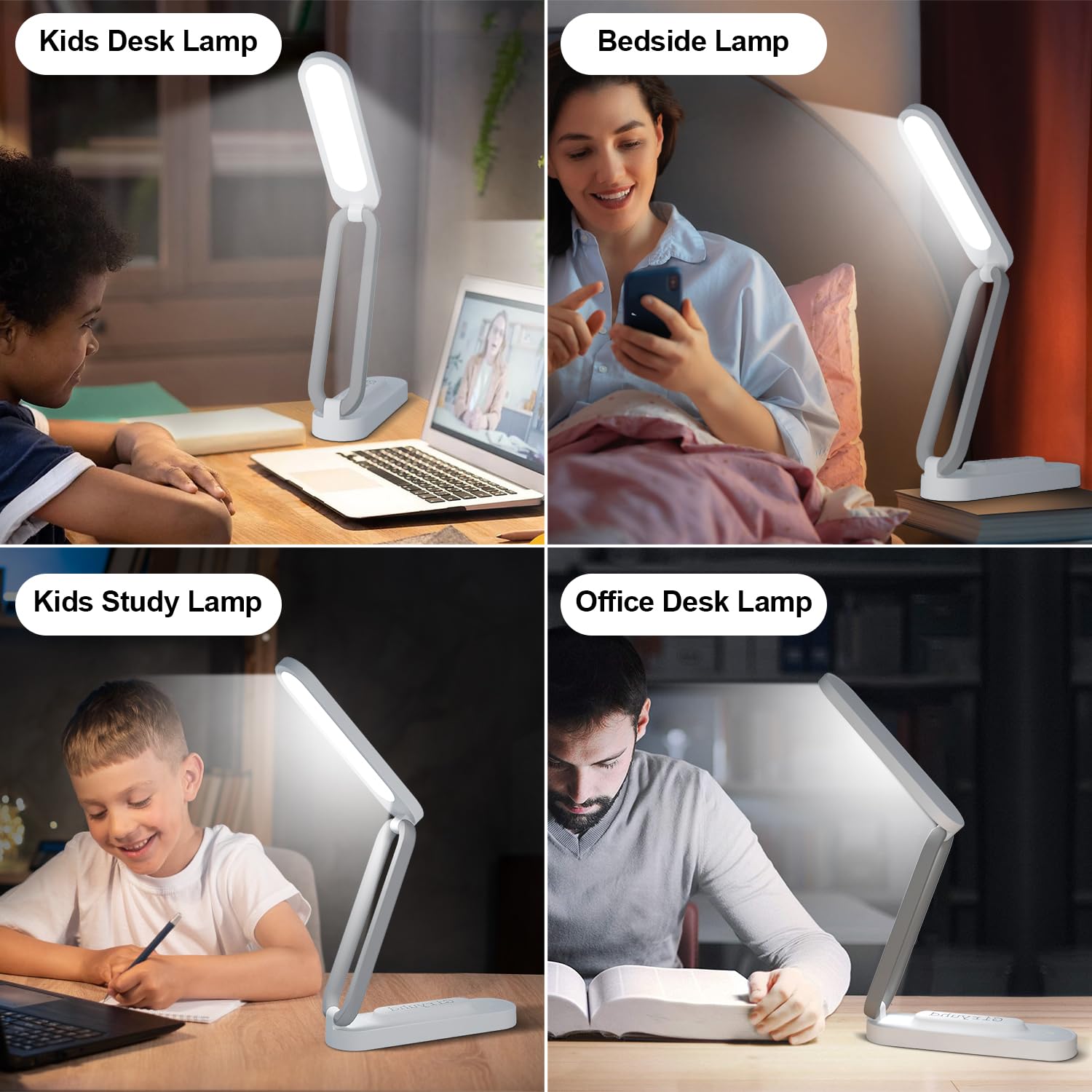 Type-C powered desk lamp for office and home settings