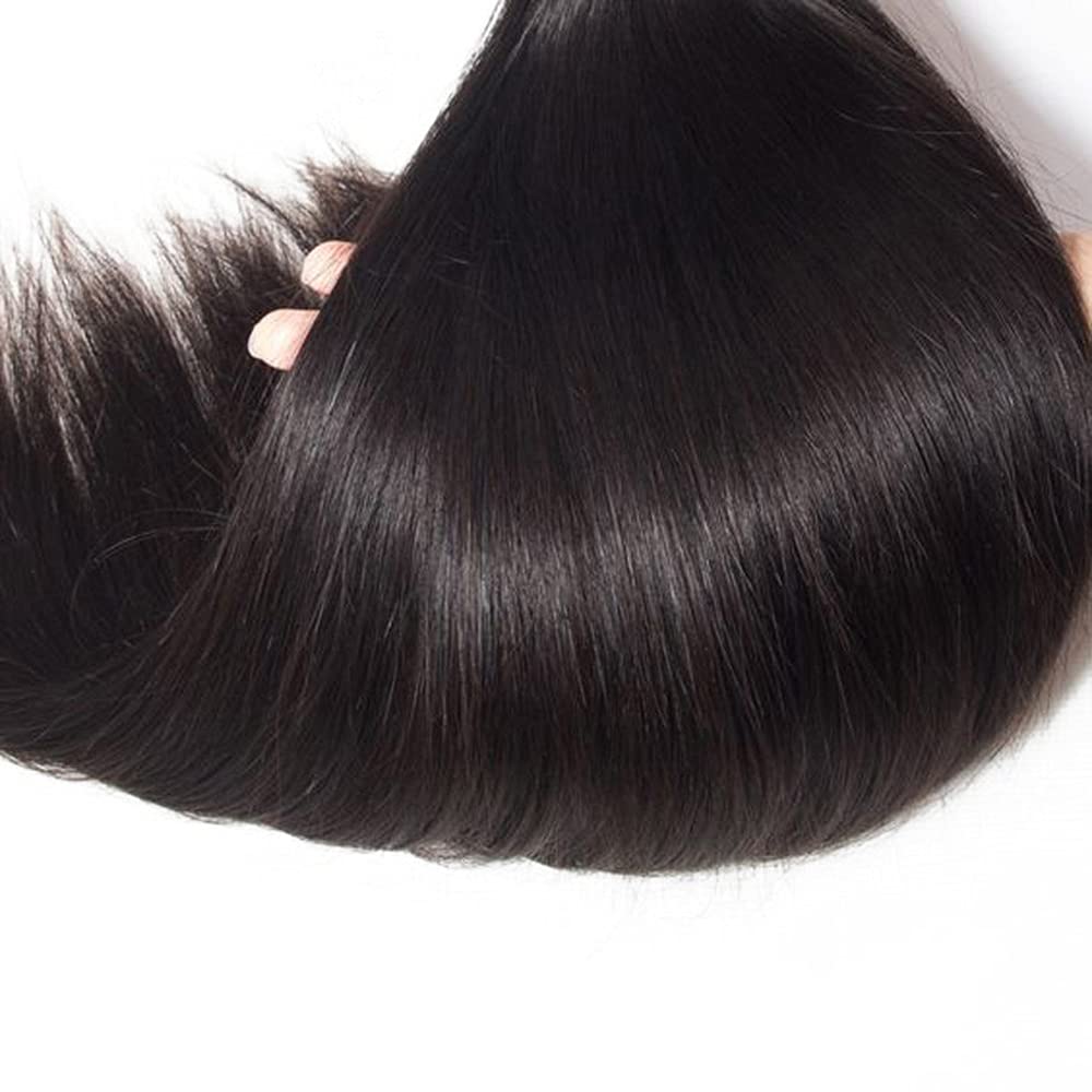 Double machine weft straight hair bundle