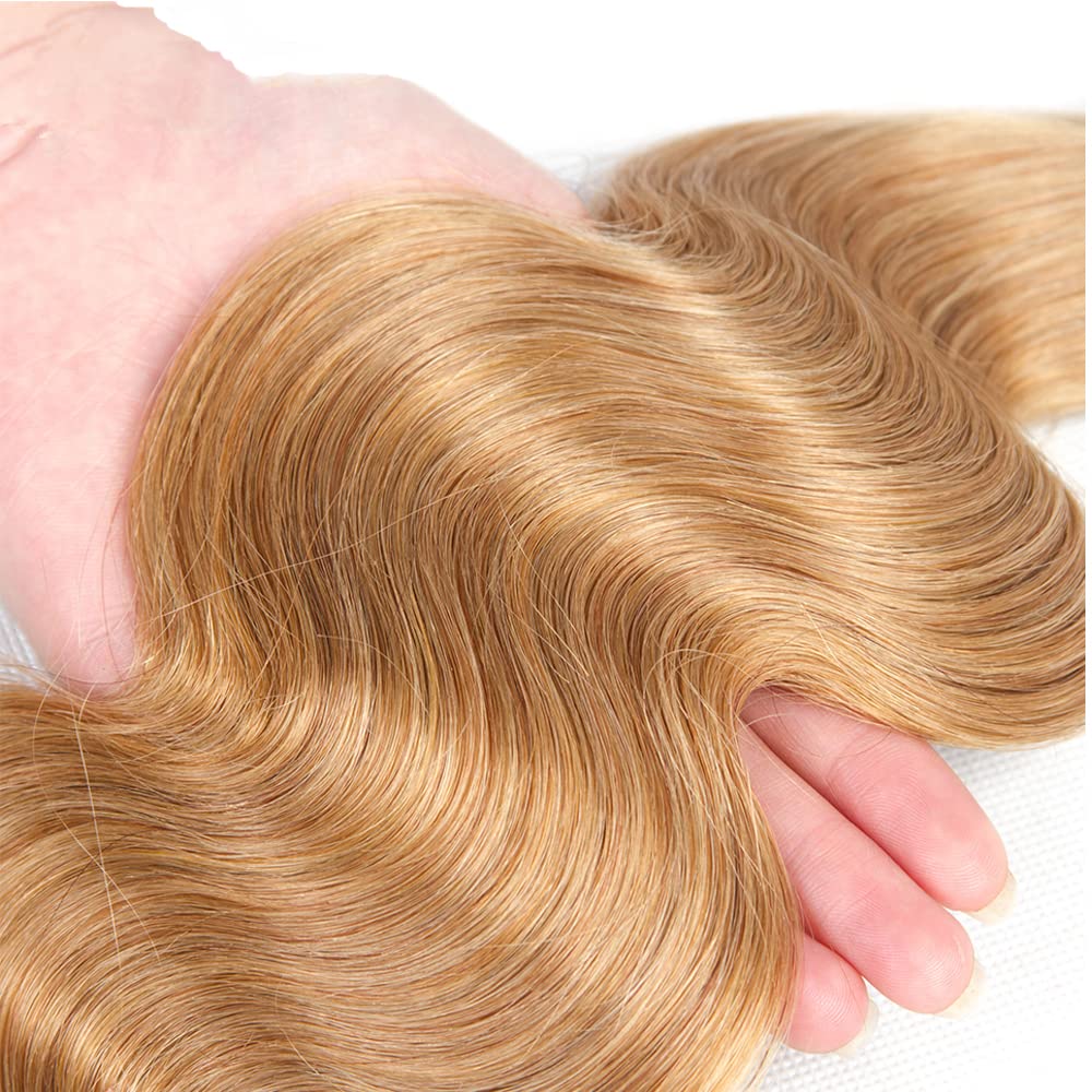 Honey Blonde color double machine weft image