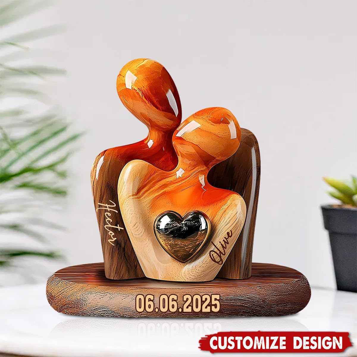 Three dimensional effect acrylic plaque with vivid HD printing