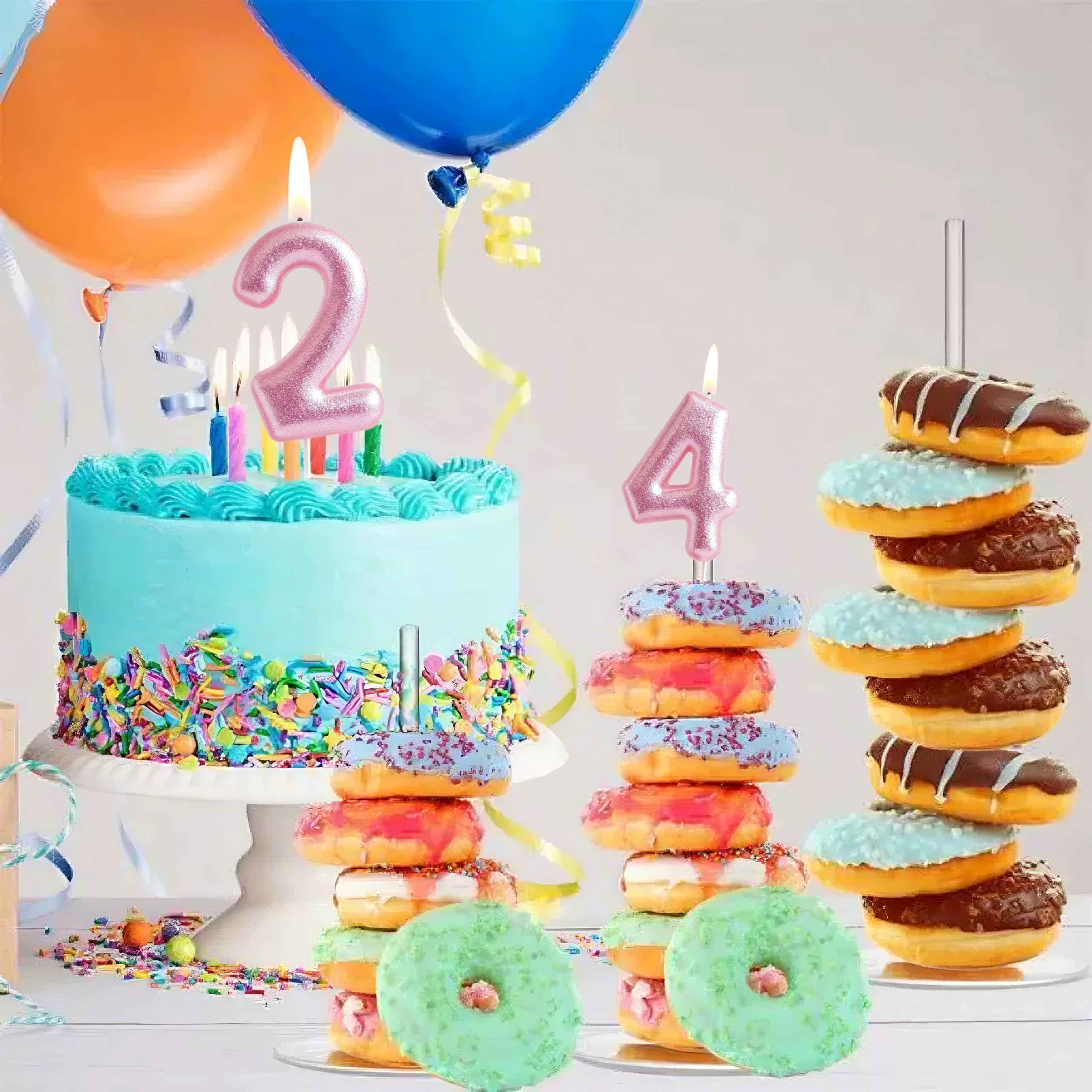Two numeral candles pack for birthday celebrations