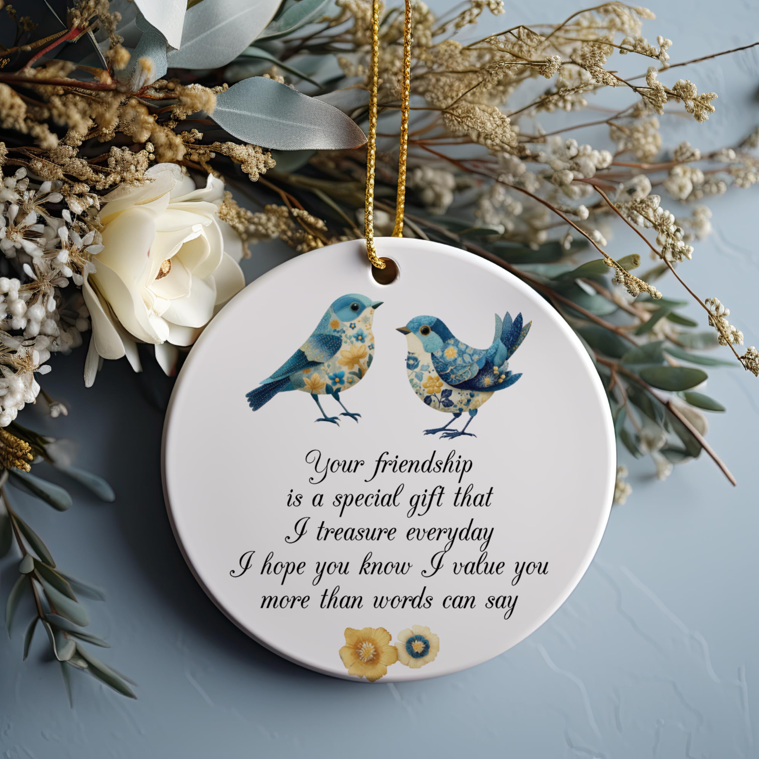 Three inch ceramic ornament