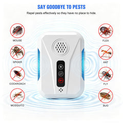 Three-mode switching pest repeller for indoor use