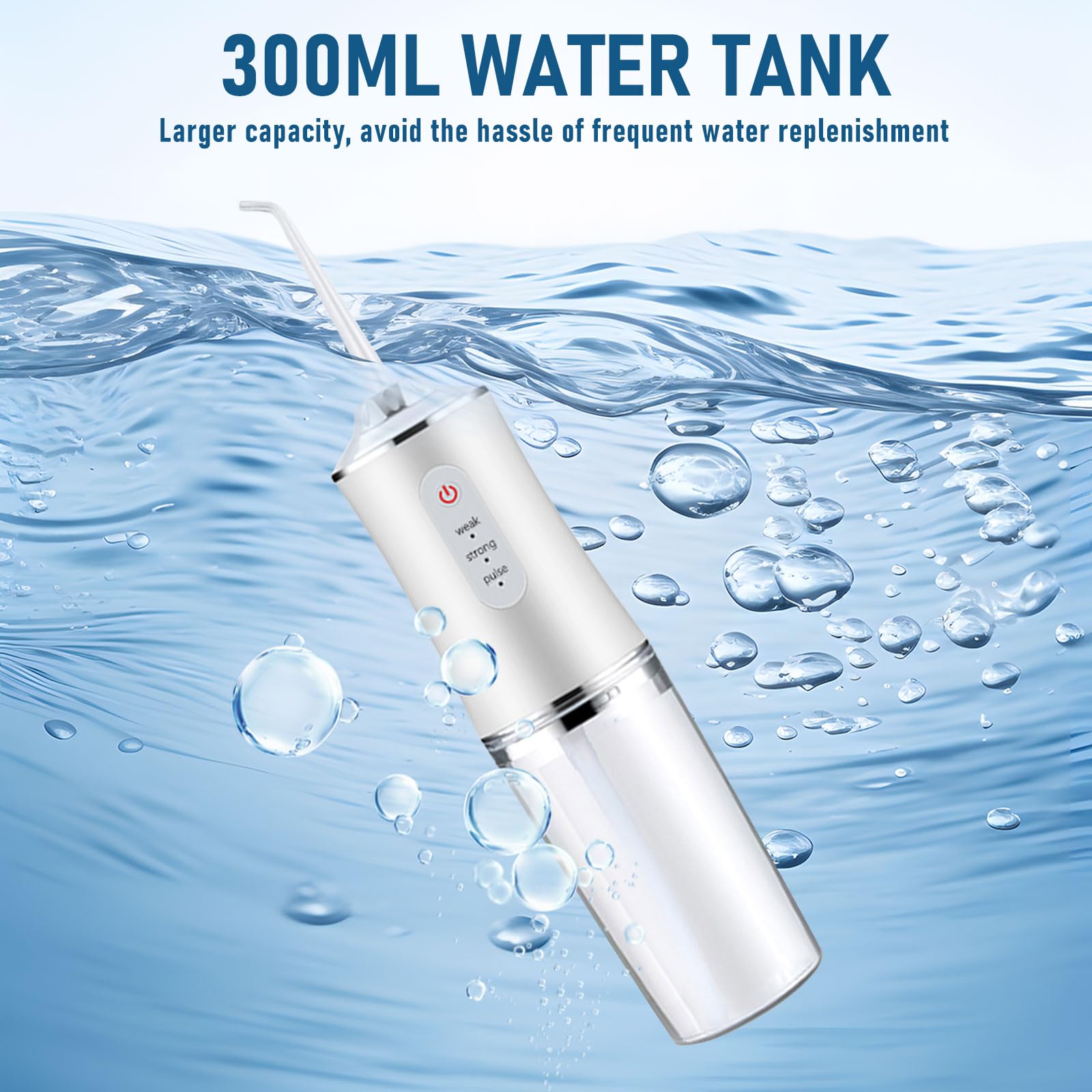 Three mode water flosser for teeth cleaning