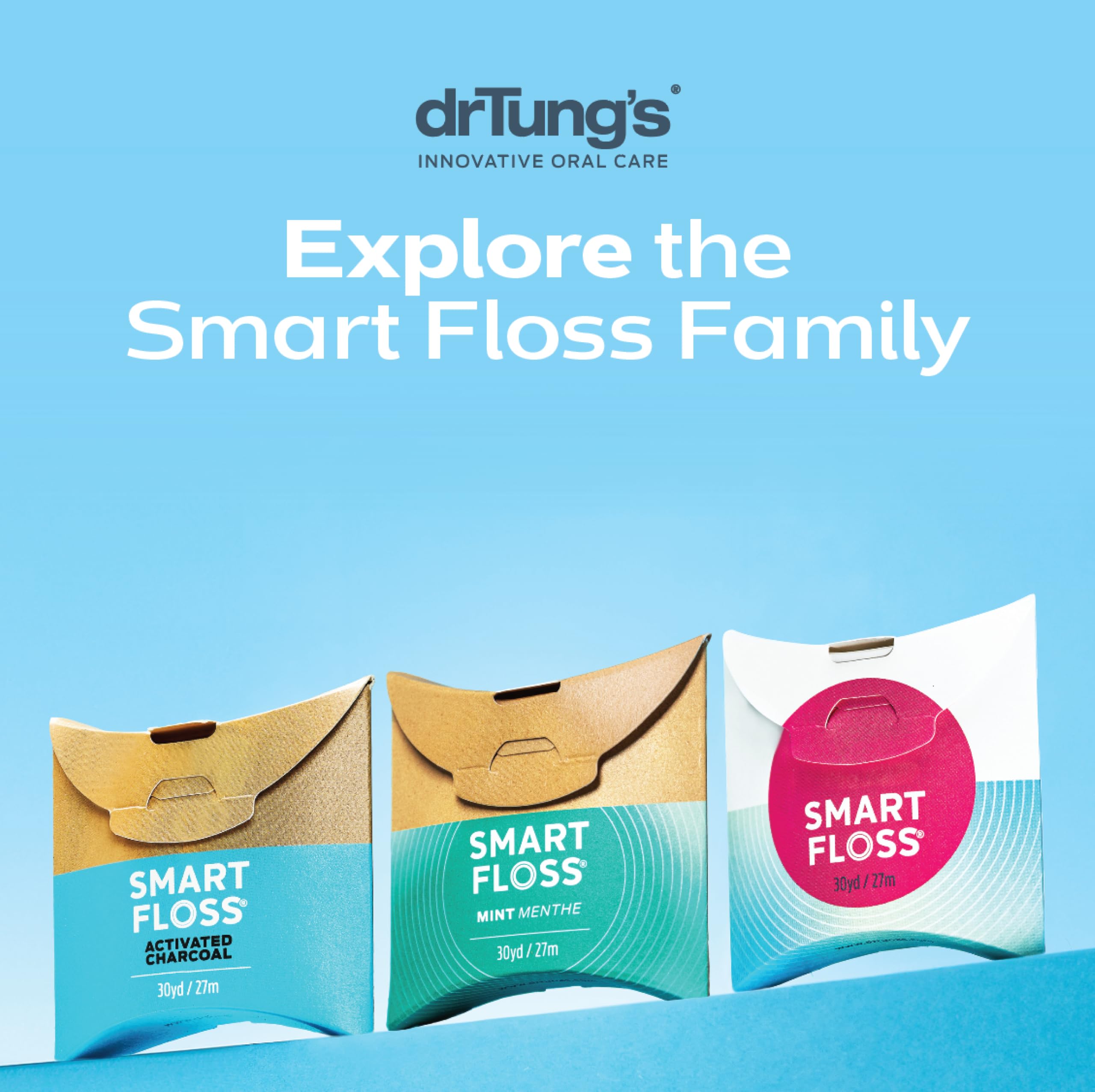 Waxed dental floss with expanding fibers