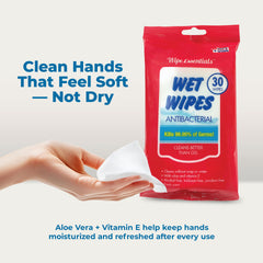 aloe vera vitamin E moisturizing hand wipes