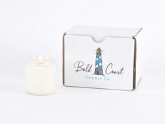Cotton and paper wicks in recyclable glass jar